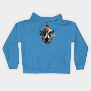 Mr. Sparrow and the cat's skull Kids Hoodie